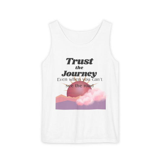 Inspirational Unisex Tank Top | Trust the Journey Apparel, Motivational Gift, Summer Style, Fitness Wear, Relaxation Top, Travel Outfits