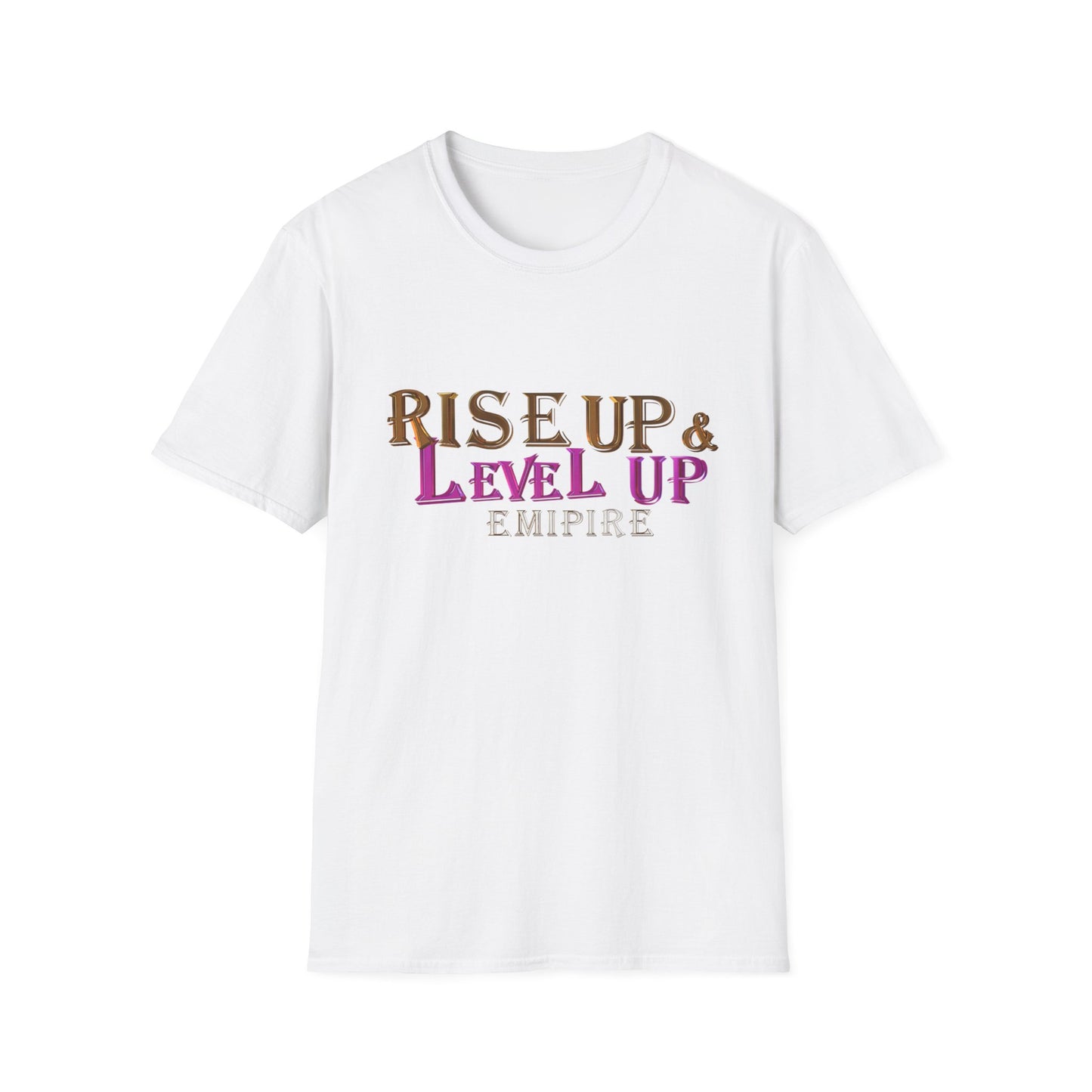 Rise up and Level Up White T-shirt