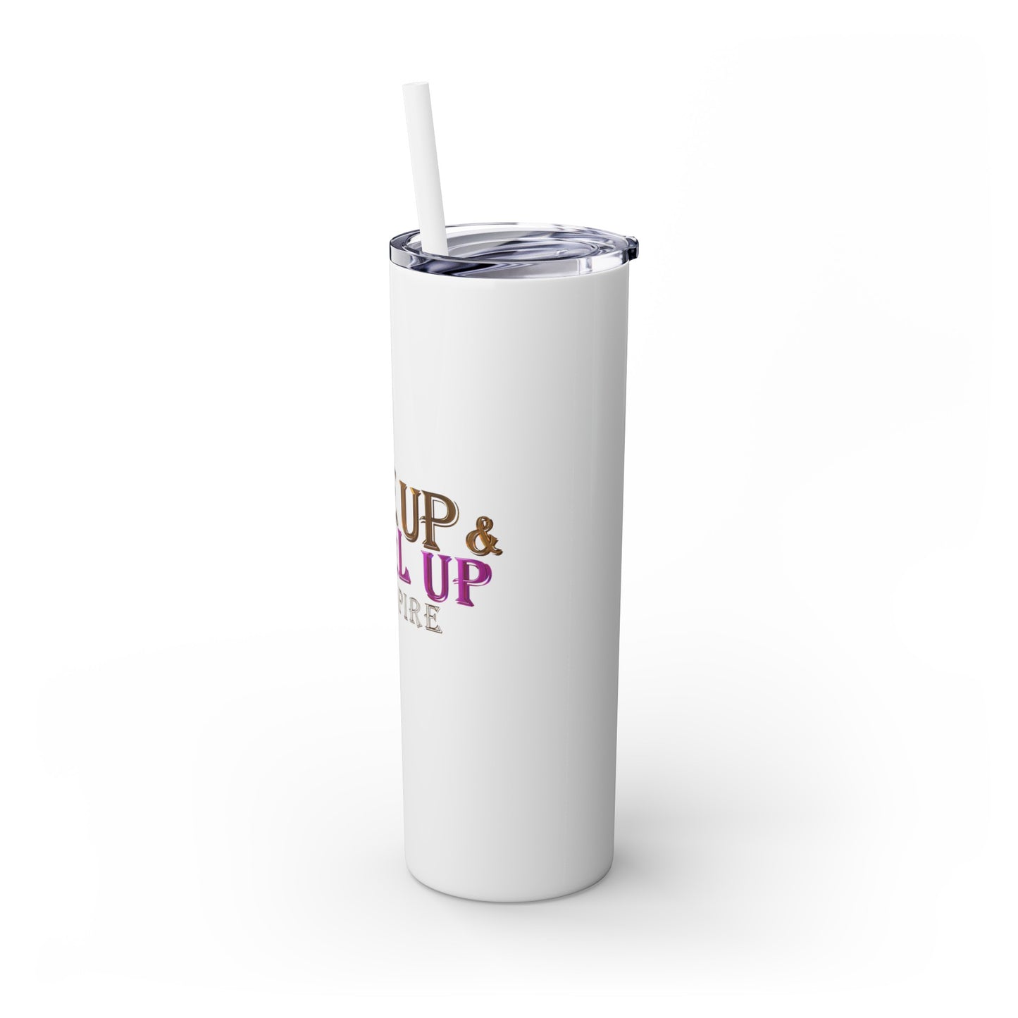 Skinny Tumbler with Straw, 20oz